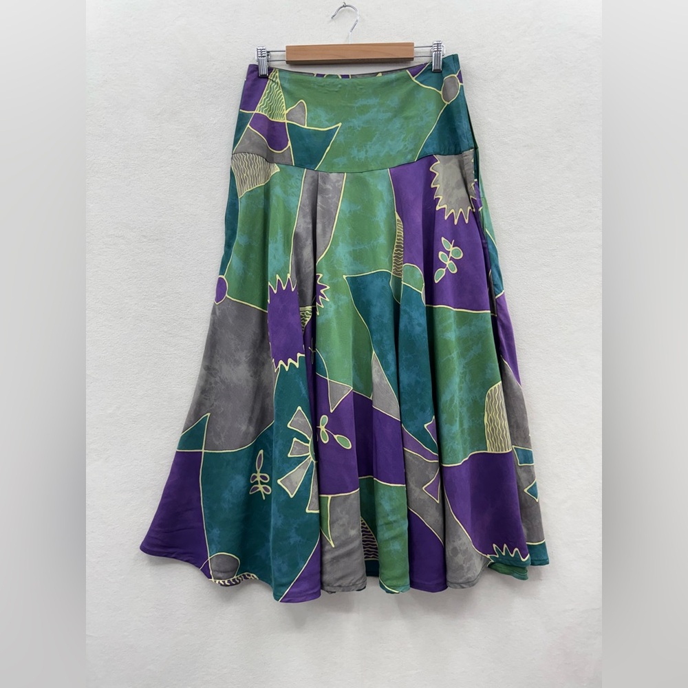 Tropical Tantrum Women’s M-L Skirt Multicolored Vintage Hawaii Retro